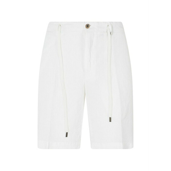 ミース メンズ 心地よいズボン下 ボトムス Drawstring-fastening shorts White