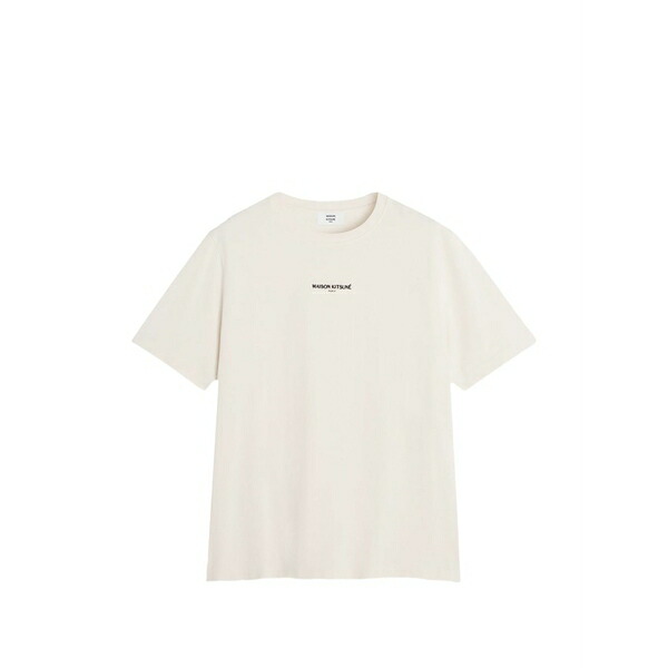 棲み家 狐狸 メンズ プルオーバー トップス Logo embroidered t-shirt Neutrals