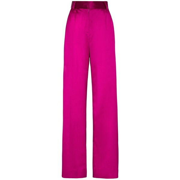 フィリッププレイン レディース カジュアルパンツ ボトムス High-waisted wide-leg trousers Pink｜asty