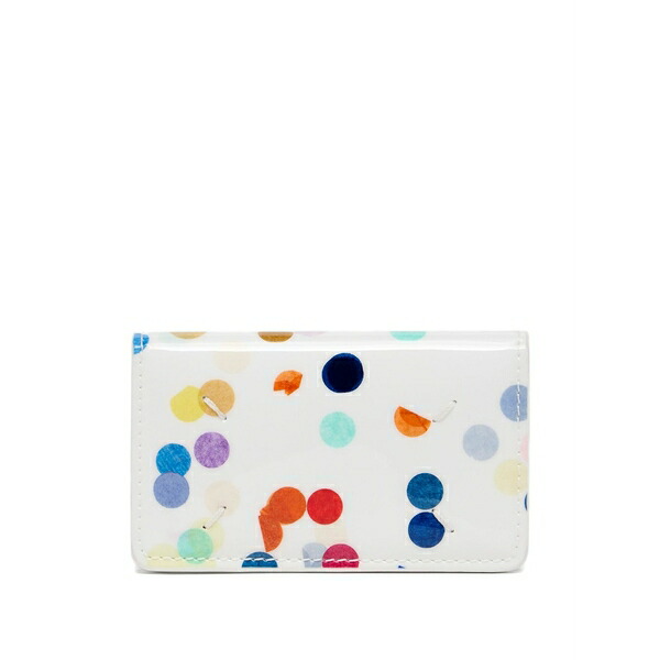 マルタンマルジェラ メンズ 金入れ 付属物 Confetti-print card holder White