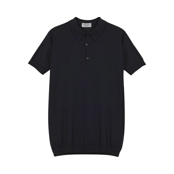 ジョンスメドレー メンズ スポーツシャツ トップス Cotton polo shirt Blue