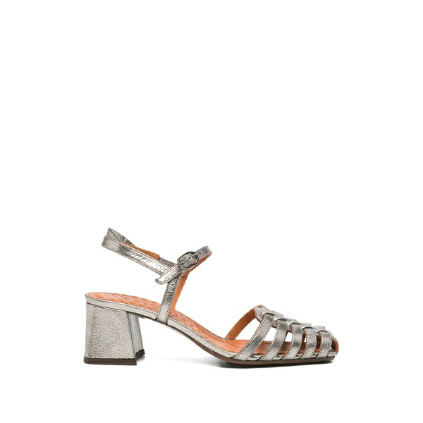 チエミハラ レディース サンダル シューズ Voku metallic cage sandals Silver