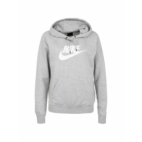 ナイキ メンズ パーカー・スウェットシャツ アウター Logo-print drawstring hoodie Grey