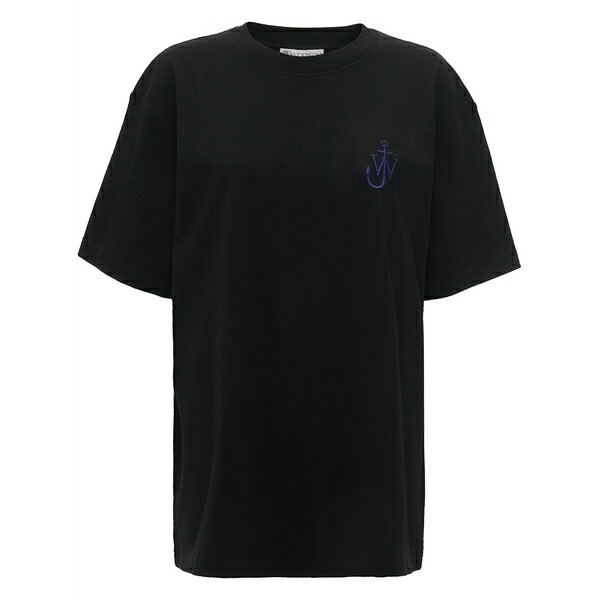 J.W.アンダーソン レディース プルオーバー トップス Graphic-print organic cotton t-shirt Black