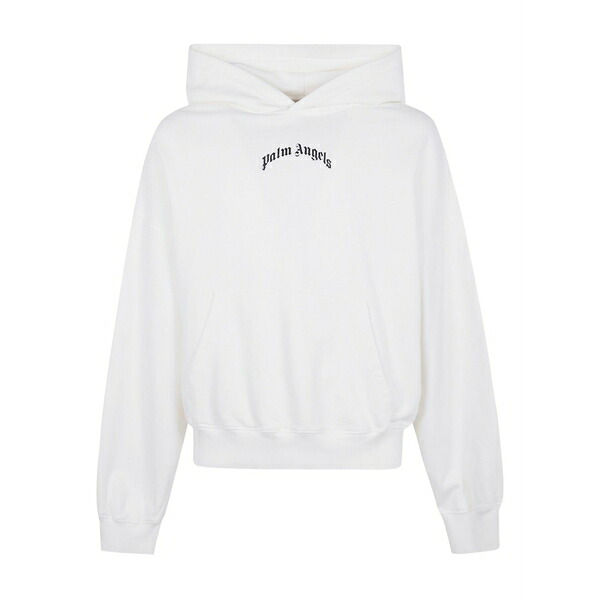 パーム・エンジェルス メンズ パーカー・スウェットシャツ アウター Logo-print cotton hoodie White