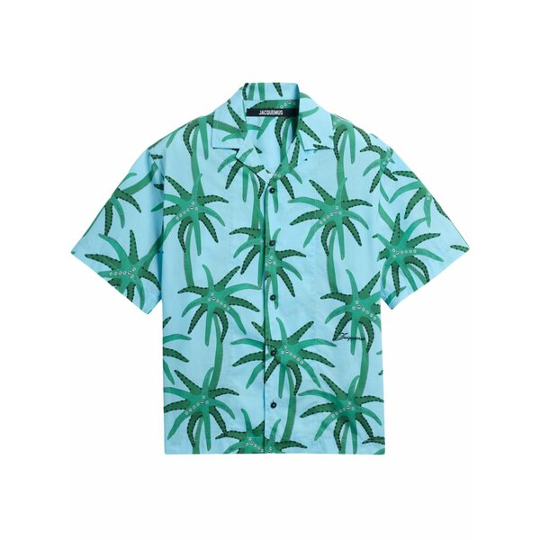 ジャクエムス メンズ ティーシャツ トップス Floral-print shirt  Blue