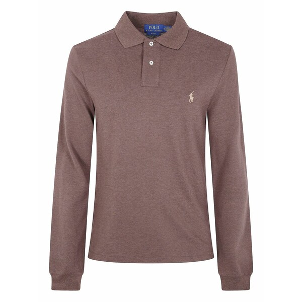 ラルフローレン メンズ スポーツシャツ トップス Long-sleeve polo shirt Brown