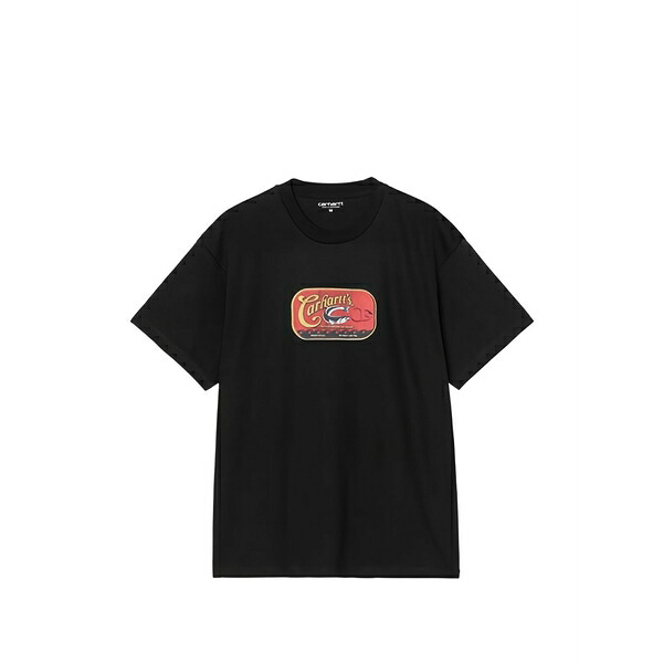 鉄道車両ハート型 メンズ ティーシャツ トップス Sardinas t-shirt Black