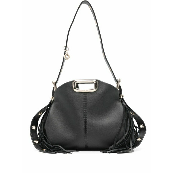 マージュ レディース ショルダーバッグ 御徒面子 Mini miss m fringe shoulder bag Black