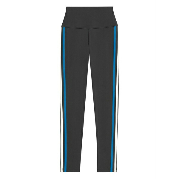スピリッツフィフティファイブ レディース 心地よいズボン下 ボトムス Stripe-detail leggings Grey
