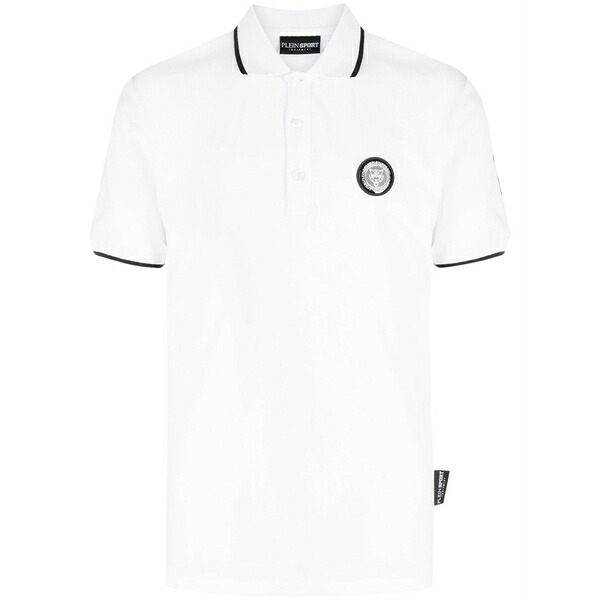 飾り気の無い運動競技 メンズ スポーツシャツ トップス Ss logo-patch cotton polo shirt White