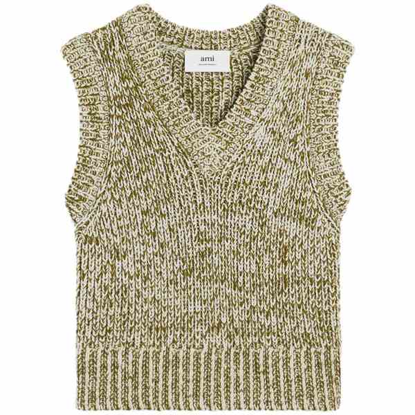 意中の女 メンズ カットソー トップス V-neck vest White