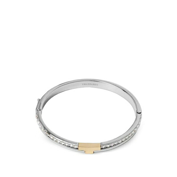 トラサルディ レディース ブレスレット・バングル・アンクレット アクセサリー Embellished bracelet Silver|asty