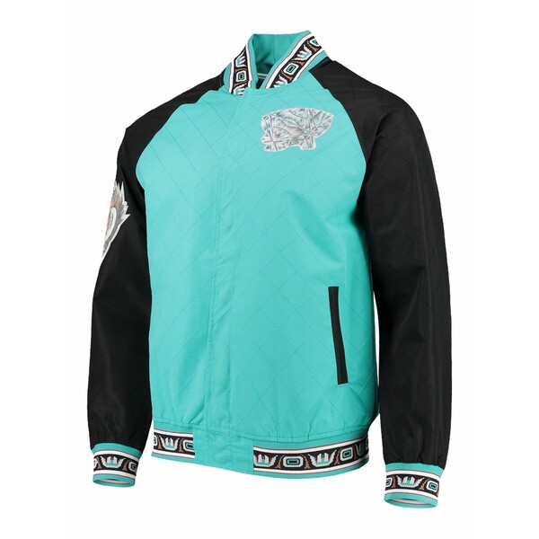 ミッチェル\u0026ネス メンズ 上衣＆上衣 アウター X vancouver grizzlies diamond-quilted jacket Blue