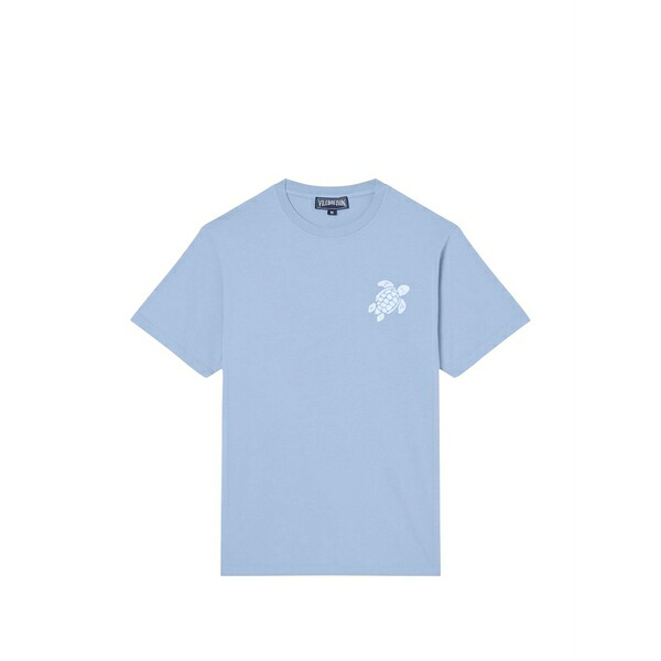ヴィルブレクイン メンズ プルオーバー トップス Turtle-embroidered t-shirt Blue