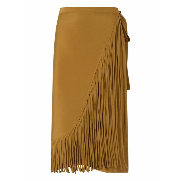 ピンコ レディース スコート ボトムス Fringed tie skirt Brown