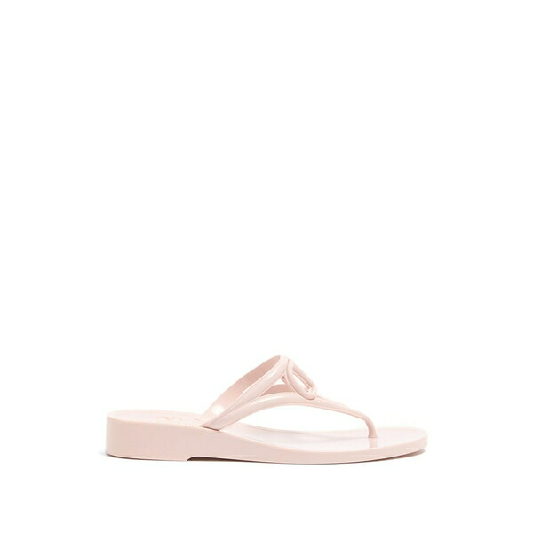 ヴァレンティノ ガラヴァーニ レディース サンダル シューズ Vlogosignature rubber flip-flop sandals Pink