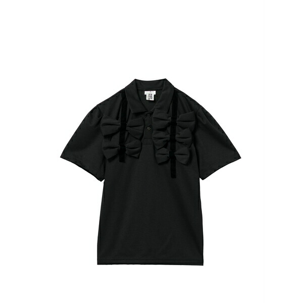 ノワール ケイ ニノミヤ レディース スポーツシャツ トップス Ruffled detail t-shirt Black