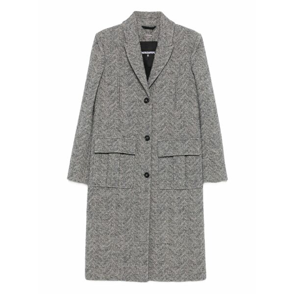 パトリツィア ペペ レディース 厚地の外套 アウター Herringbone coat Grey