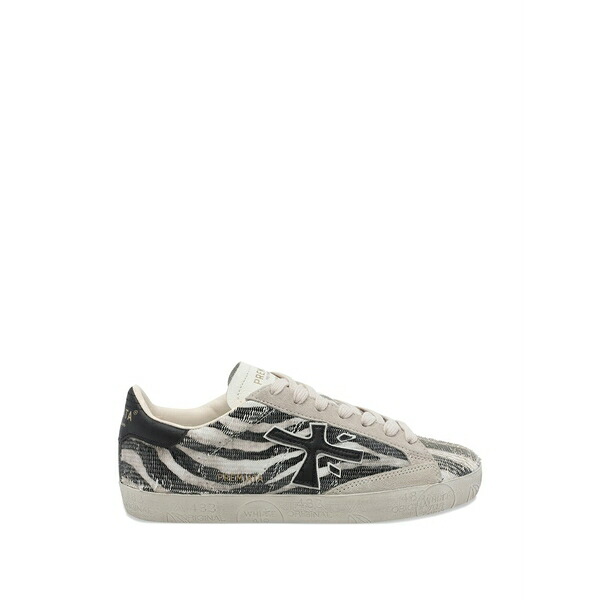 プレミアータ レディース スニーカー シューズ Stevend zebra-print sneakers Neutrals｜asty