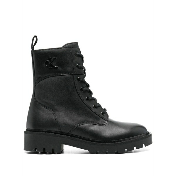 カルバンクライン レディース ブーツ シューズ Leather boots Black