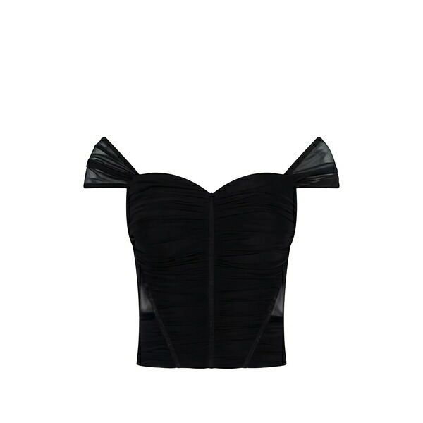 ラジャンス レディース プルオーバー トップス Asuka mesh top Black