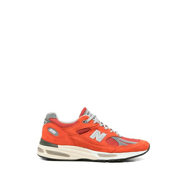 ニューバランス メンズ スニーカー シューズ 991 panelled sneakers Orange｜asty