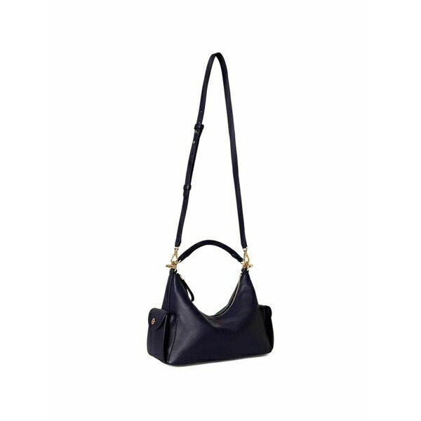 ラルフローレン レディース トートバッグ 御徒面子 Leather tote bag Blue