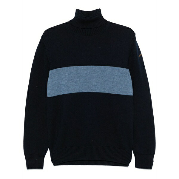 ポールアンドシャーク メンズ 編み物\u0026スウェーター アウター Virgin wool sweater Blue