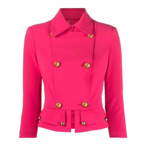エリザベスフランキ レディース 上衣＆上衣 アウター Double-breasted jacket Pink
