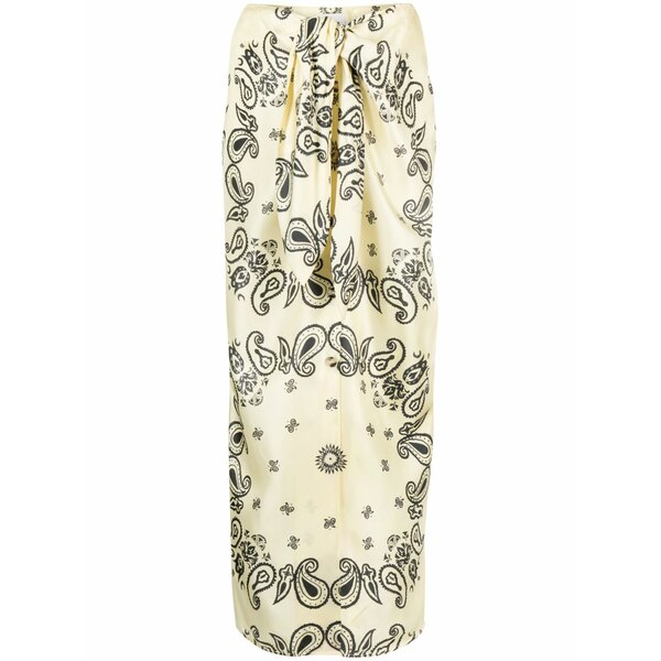 ナヌーシュカ レディース スコート ボトムス Nicolet paisley-print MIDI skirt Yellow