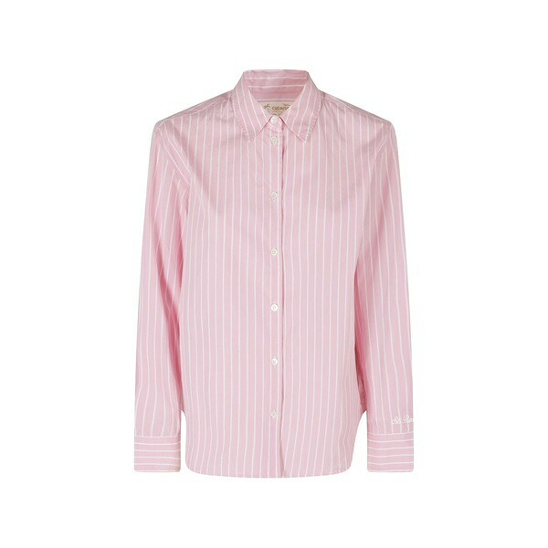 エムシーツーセイントバース レディース プルオーバー トップス Meredith vertical-stripes shirt Pink