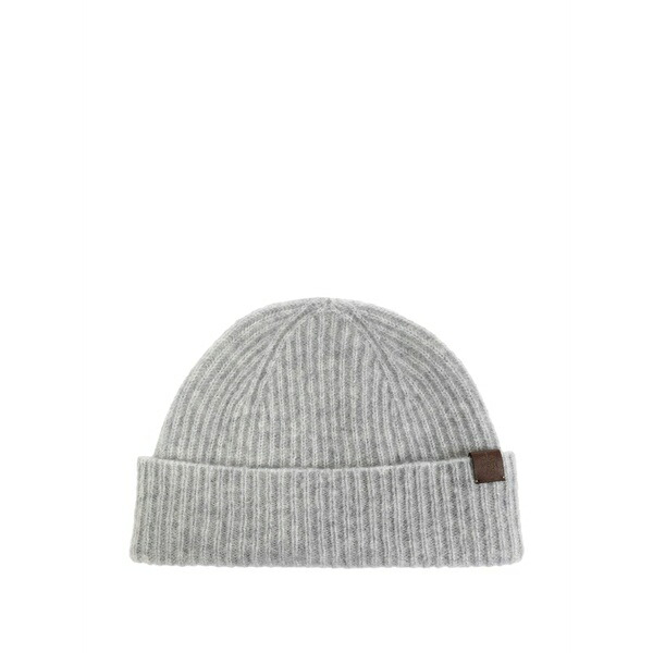 イレブンティ メンズ 鳥打ち帽 付属物 Ribbed-knit beanie Grey