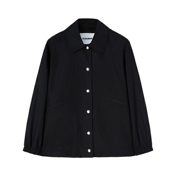 ジル・サンダー レディース 上衣＆上衣 アウター Logo-print shirt jacket Black