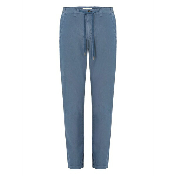 ブリ後ろ側 1949 メンズ 心地よいズボン下 ボトムス Drawstring cotton trousers Blue