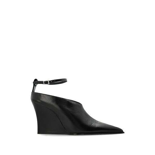イロ レディース サンダル シューズ Pointed-toe heeled mules Black
