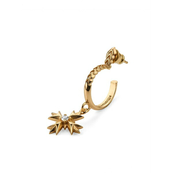 エマニュエレ ビコッキ メンズ ピアス・イヤリング アクセサリー Eb crest pendant single earring Gold｜asty 47,880円