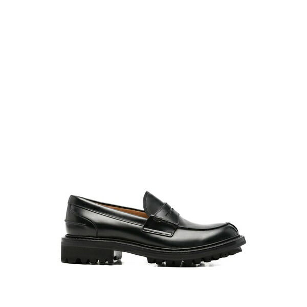 チャーチ レディース スリッポン・ローファー シューズ Chunky-sole penny loafers Black｜asty