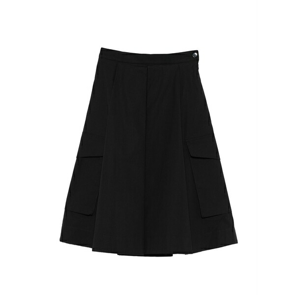バレナ レディース スコート ボトムス Pleated cargo mini skirt Black