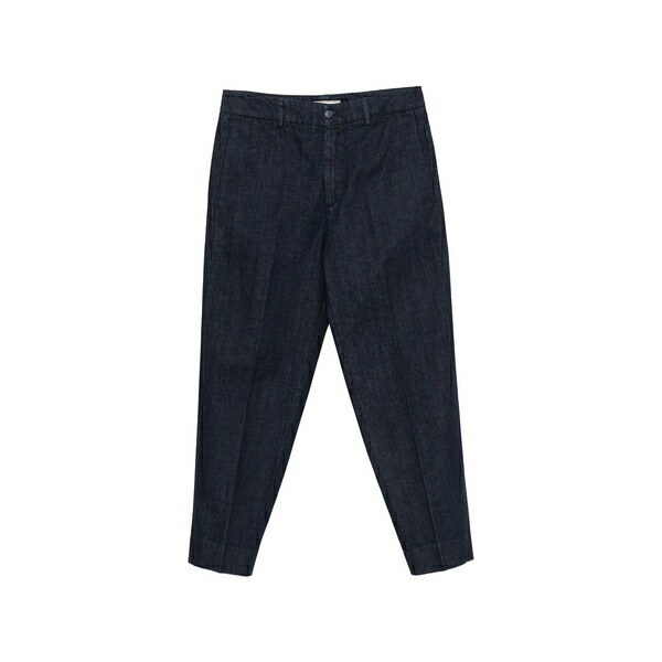 ボヌール メンズ ジーンズズボン下 ボトムス Pressed-crease straight-leg jeans Blue