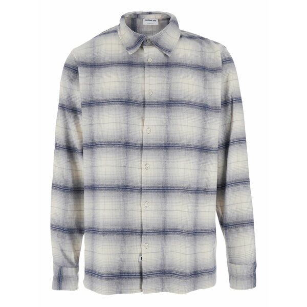 ウォンハンドレッド メンズ シャツ トップス Classic-collar check shirt Neutrals|asty