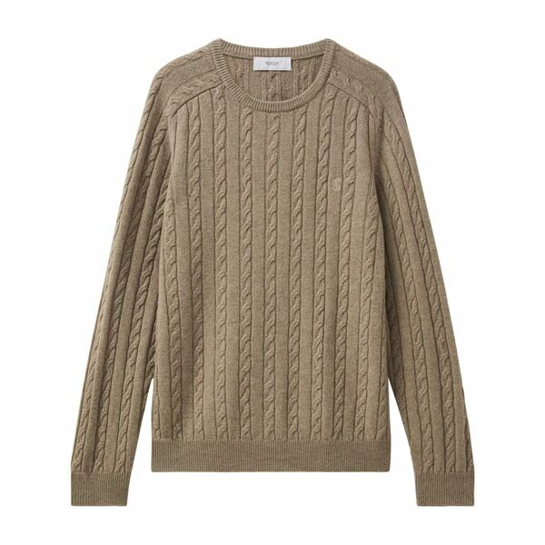 プリングル オブ スコットランド メンズ ニット&セーター アウター Cable-knit wool sweater Neutrals｜asty