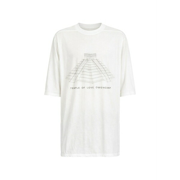 リックオウエンス メンズ プルオーバー トップス Jumbo ss short-sleeve t-shirt White