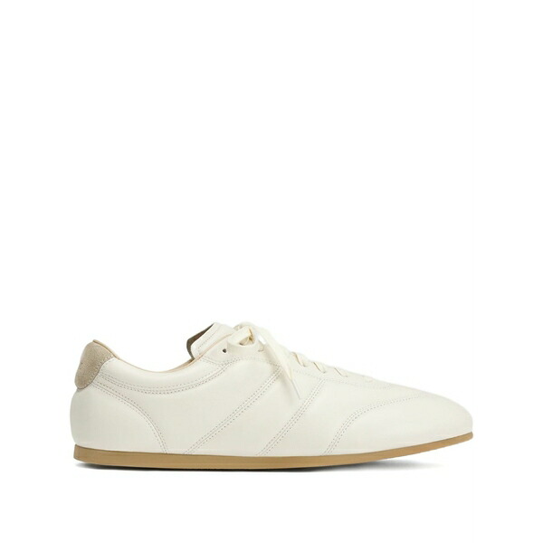 ルメール メンズ スニーカー シューズ Soft runner panelled leather sneakers White｜asty