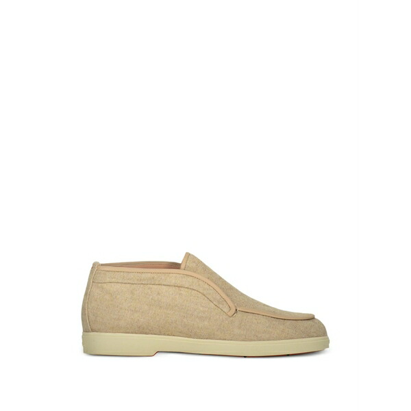 サントーニ レディース ブーツ シューズ Suede-trimmed wool boots Neutrals｜asty