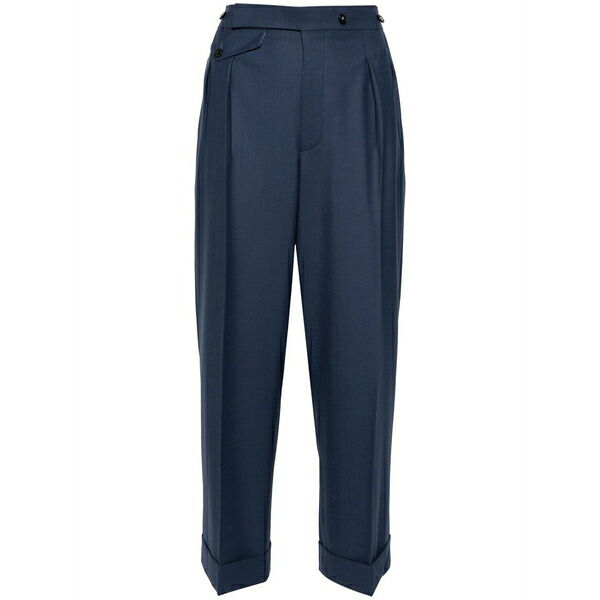 ヴィクトリア ベッカム レディース 心地好いズボン下 ボトムス Cropped tailored trousers Blue
