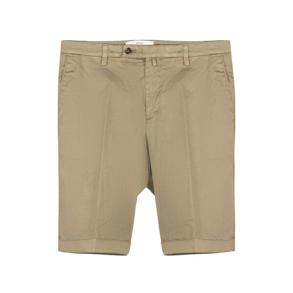 ブリ後ろ側 1949 メンズ 心地よいズボン下 ボトムス Pressed-crease turn-up shorts Neutrals