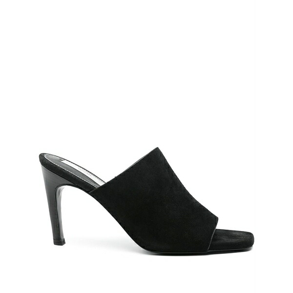 トーテム レディース サンダル シューズ 90mm velour mules Black｜asty 103,400円