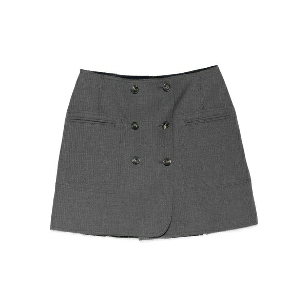 アイスバーグレタス レディース スコート ボトムス Reversible pinstripe mini skirt Grey