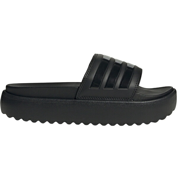 adidas アディダス レディース スニーカー  【adidas Adilette Platform Slides Core Black (Women\u0027s)】  大いさ US_8(25.0糎) Core Black/Core Black/Core Black スニーカー-レディース靴